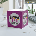 Personalized Note Cube for Business, Sticky Notes, Office Supplies, Dog Lover Gifts, Cute Desk Accessories, Custom Memo Pads