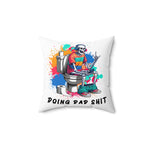 Humorous Skull Dad Pillow, Funny Home Decor, Gift for Dads, Couch Cushion, Kid's Room Decoration, Father's Day Gift