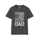 Veteran Dad T-Shirt, Softstyle Tee for Father's Day, Veteran's Gift, Casual Wear, Patriotic Apparel, Gift for Veterans