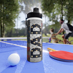 Patriotic Stainless Steel Water Bottle, Sports Hydration, Gym, Travel, USA, Motivational Gift, Workout Essential