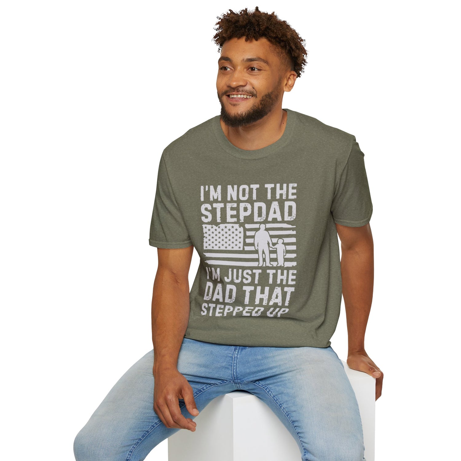 Father’s Day Stepdad T-Shirt | Inspirational Gift for Stepdads | Unisex Softstyle Tee | Family, Celebration, Honor Stepdads